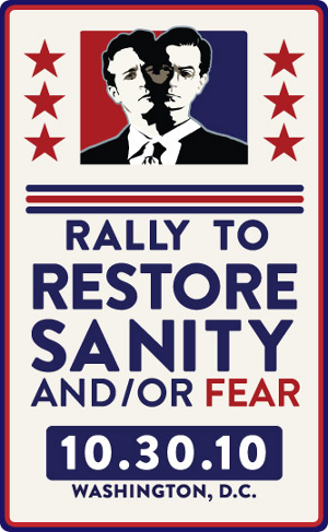 Josh & Sam - 2010 Holiday Card - Rally to Restore Sanity and/or Fear Parody